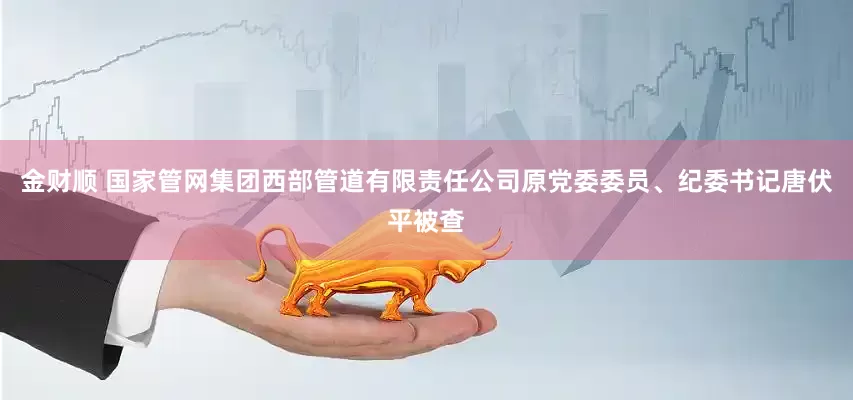 金财顺 国家管网集团西部管道有限责任公司原党委委员、纪委书记唐伏平被查